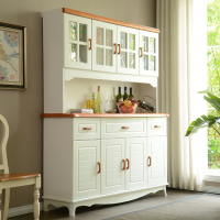 尋木匠地中海餐边柜现代简约实木酒柜美式客厅储物柜欧式厨房碗柜茶水柜