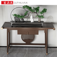 尋木匠新中式玄关柜实木进入户现代简约中式玄关桌条案定制现代长台