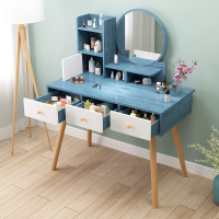 尋木匠北欧简约梳妆台卧室化妆台网红小型化妆桌收纳柜一体飘窗桌梳妆台