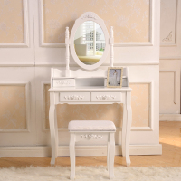 尋木匠梳妆台欧式现代简约化妆台迷你化妆桌卧室小户型网红ins风化妆柜