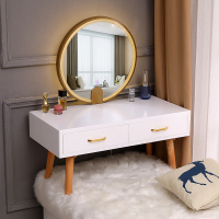 尋木匠北欧ins风网红梳妆台小户型 卧室现代简约化妆柜简易飘窗梳妆带灯