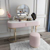 尋木匠梳妆台卧室轻奢大理石化妆桌后现代家具网红ins小户型样板间