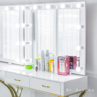 尋木匠北欧简约梳妆台桌影楼化妆台带灯专业婚纱店化妆桌网红院专用