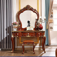 尋木匠美尚欧式梳妆台卧室小户型公主美式深色ins网红北欧化妆台