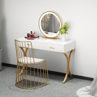 尋木匠北欧简易影楼梳妆台专业带灯婚纱店网红ins化妆师镜子简约化妆桌