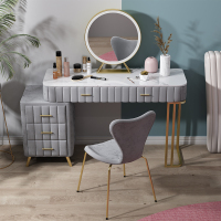 尋木匠女梳妆台网红ins风收纳一体化妆桌小户型高档定制镜子化妆台卧室