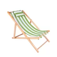 尋木匠沙滩椅折叠躺椅实木牛津帆布椅躺椅靠椅户外便携午休木质躺椅