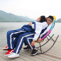 尋木匠彩色摇椅躺椅藤椅子成人哄娃晒太阳台懒人户外午睡老人家用逍遥椅