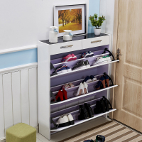 尋木匠翻斗鞋柜超薄17cm厅柜大容量简易组装客厅鞋柜简约现代烤漆鞋柜
