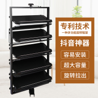 尋木匠旋转鞋架360度家用多层抖音旋转鞋柜旋转式多功能鞋架五金件订做