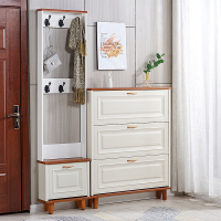 尋木匠超薄翻斗鞋柜简约现代家用17cm简易组装口省空间大容量收纳柜子