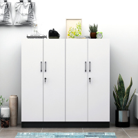 尋木匠鞋柜带锁外柜简易室外加锁储物柜楼道鞋橱多层户外防盗靴柜木质