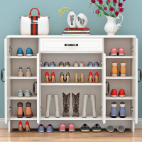 尋木匠欧式鞋柜大容积迎宾柜厅柜时尚现代玄关柜阳台储物柜靠墙一体柜