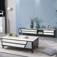 尋木匠家私茶几电视柜组合简约现代可伸缩电视机柜客厅玻钢石储物柜