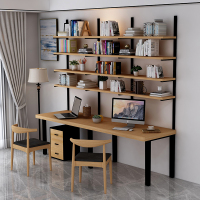 尋木匠实木学习桌书桌椅写字台书架墙上一字隔层板置物架电脑办公桌