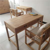 尋木匠老榆木书桌椅实木卧室写字电脑桌小书房书桌新中式办公桌
