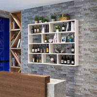 尋木匠壁挂酒架简约酒柜多层餐厅墙上红酒架饭店创意悬挂吊柜置物架书架