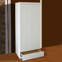 尋木匠实木衣柜橡木衣柜白色二两衣柜衣柜