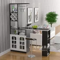 尋木匠家用吧台桌酒柜客厅隔断柜欧式旋转玄关厅柜简约现代小吧台酒柜
