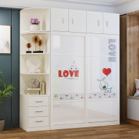 尋木匠衣柜推拉简约现代实木质卧室经济型移大衣橱储物滑衣柜