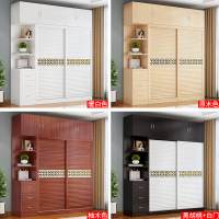 尋木匠衣柜现代简约推拉简易经济型卧室组合收纳实木柜子衣橱组装
