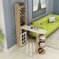 尋木匠简约现代吧台桌家用酒柜组合玄关隔断柜厅柜靠墙欧式旋转小吧台