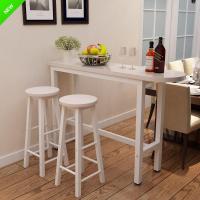 尋木匠靠墙吧台桌家用客厅简约隔断简易小吧台了圆角桌椅组合咖啡高脚桌