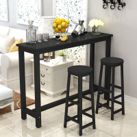 尋木匠靠墙吧台桌家用窗边桌长餐桌奶茶店高脚吧台桌椅组合长条桌窄桌子