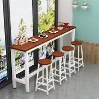 尋木匠靠墙吧台桌家用简约高脚桌吧台酒吧奶茶店桌椅组合细长条桌窄桌子
