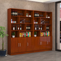 尋木匠餐厅餐饮吧台转角饭店收银台落地酒柜组合简约现代柜台店铺展示柜