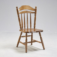 尋木匠美式北欧实木温莎椅子原木家用餐椅经济型现代简约靠背牛角椅