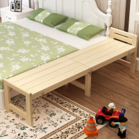 尋木匠实木折叠拼接床加宽床加长实木床松木床架单人床可定做床边床