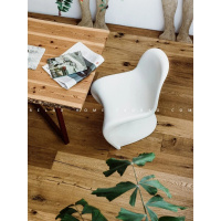 尋木匠北欧现代简约可叠放休闲创意户外洽谈接待办公潘东餐桌电脑书椅子