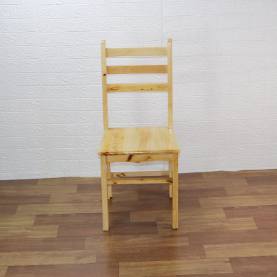 尋木匠实木柏木餐椅靠背椅子家用简约现代中式原木凳子酒店饭店餐桌椅