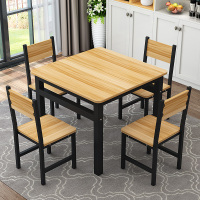 尋木匠餐桌椅组合简约正方形吃饭桌家用小户型四方桌小吃店出租房简易桌
