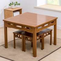 尋木匠家用实木餐桌椅正方形桌子新中式仿古八仙桌家具吃饭桌简约小户型