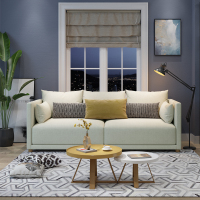 尋木匠北欧现代简约沙发小户型布艺小客厅店铺双人三人简易小沙发网红款