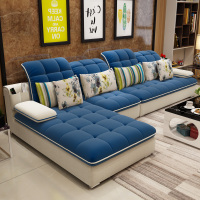 尋木匠布艺沙发客厅家具整装转角U型简约现代可拆洗布沙发组合大小户型