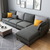 尋木匠北欧布艺沙发小户型现代简约可拆洗乳胶沙发转角组合客厅直排沙发