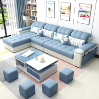 尋木匠布艺沙发小户型客厅整装出租房组合套装北欧简约现代科技布沙发