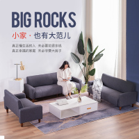 尋木匠棉麻布艺沙发小户型小客厅出租屋公寓出租房用简易卧室经济型小型