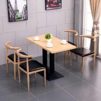 尋木匠。快餐桌椅组合小吃奶茶甜品汉堡店咖啡厅食堂餐饮饭店西餐厅牛角