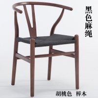 尋木匠中式餐椅实木西餐厅椅子北欧咖啡厅椅家用原木电脑椅Y椅靠背