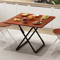 尋木匠折叠桌家用小户型饭桌简易小圆桌子便携户外餐桌简约正方形摆摊桌
