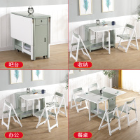 尋木匠 小户型餐桌椅折叠移动可收纳家用饭桌子现代简约饭桌带轮