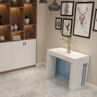 尋木匠简约伸缩桌子 可折叠餐桌家用10人8人多功能省空间小户型拉伸餐桌