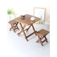 尋木匠桌子折叠餐桌家用吃饭桌椅小方桌正方形折叠小桌子折叠桌竹子