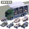 悦臻 儿童警察音乐货柜车警事装备玩具模型合金小汽车模型男孩玩具礼物2-3-4-5-6岁