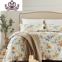 封后FENGHOU秋遇·漫花开贡缎四件套长绒棉床品四件套带收纳袋