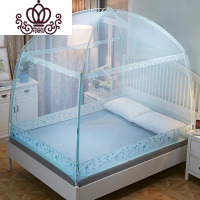 封后FENGHOU纹账两米女孩寝室男孩婴儿床儿童蚊帐公主透明粉色一体式收放家用